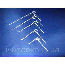 Гачок на сітку одинарний довжина 100 мм