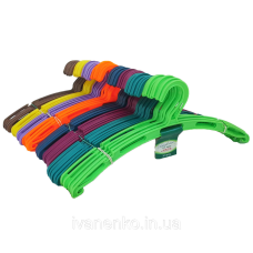 Плічка кольорові пластикові “Ажур“ без перекладини