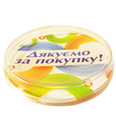 Акрилова підставка кругла монетниця