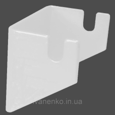 Кріплення сітки до стіни, колір білий і хром