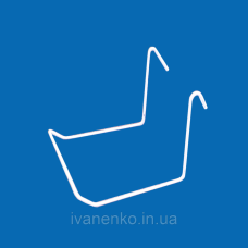 Полка-гачок для дитячого взуття на сітку